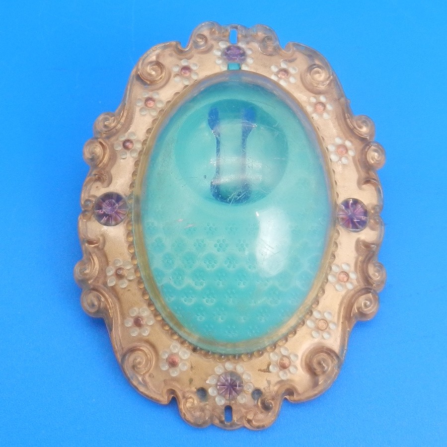 Vintage Liddle Kiddles LILAC LUCKY LOCKET Doll in Necklace Jewelry Mattel 1960s