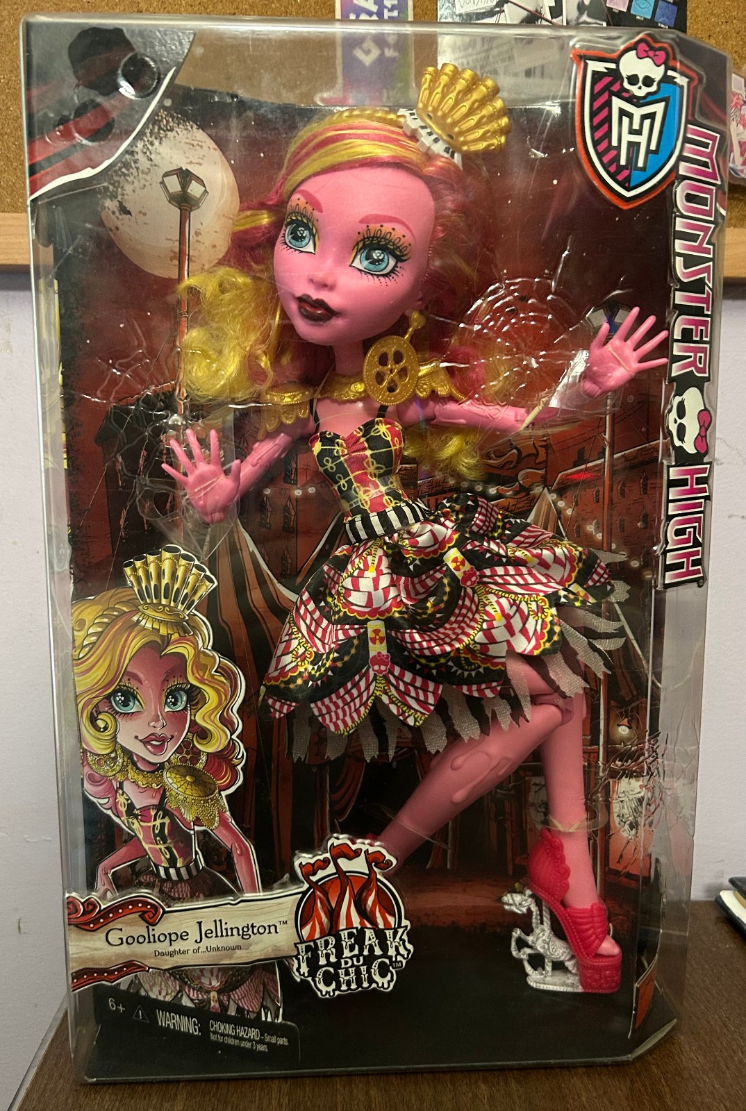 Monster High Gooliope Jellington Freak Du Chic New in Box 17″ Doll Mattel