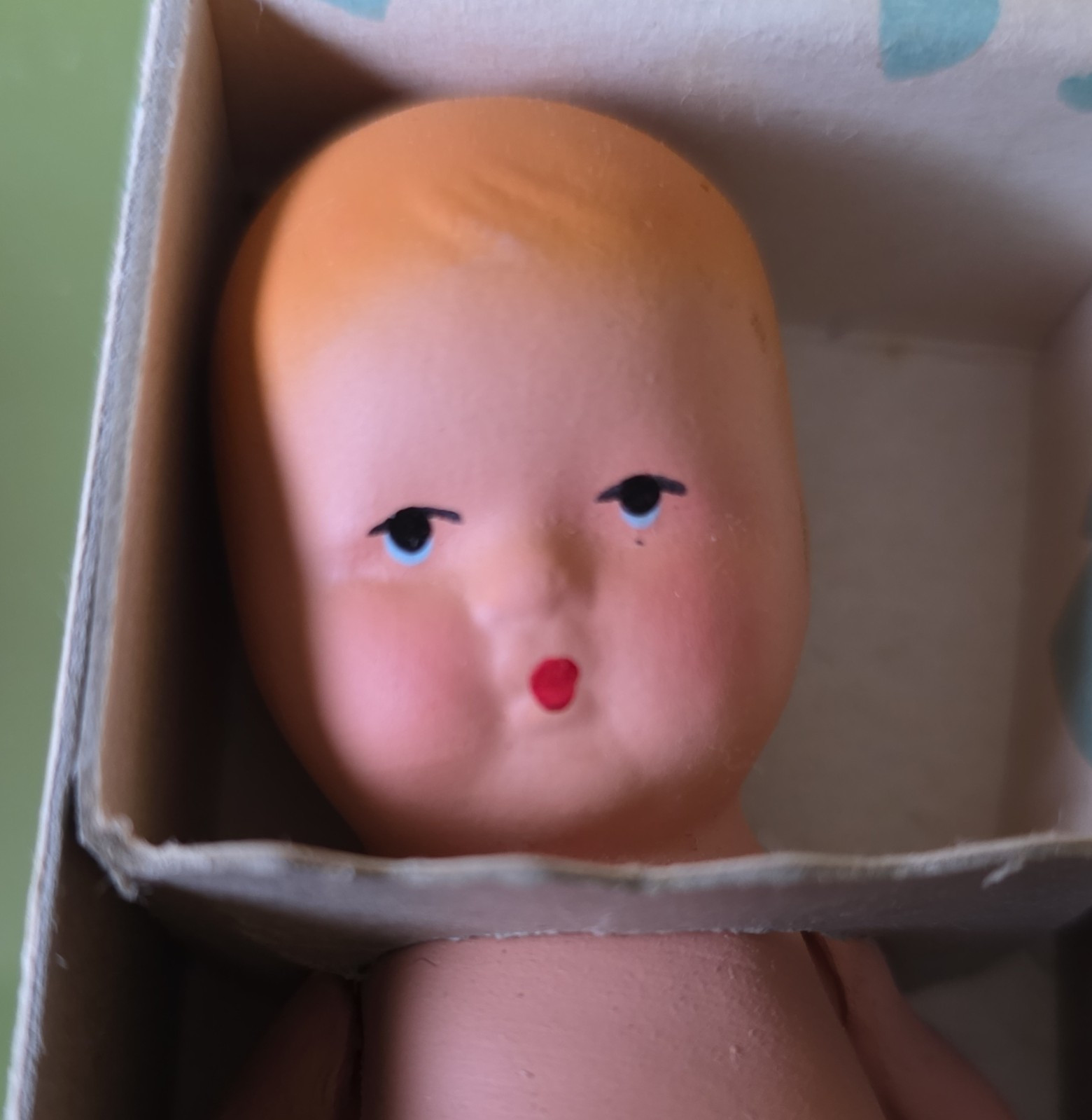 Kerr & Hinz 4in Bisque Baby Doll Model B Bendable Limb w/ Original Box