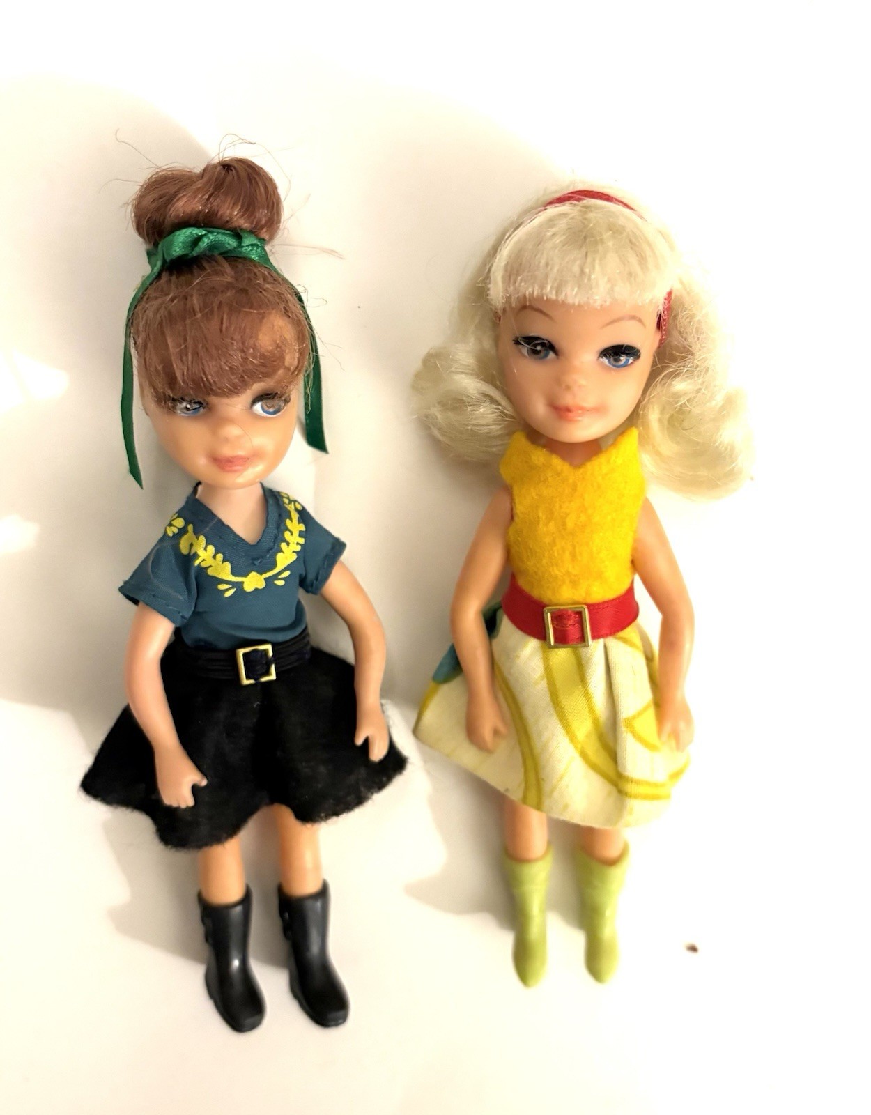 1967 Tiny Teens Uneeda Vintage 5″ Doll Lot of 2 Hong Kong