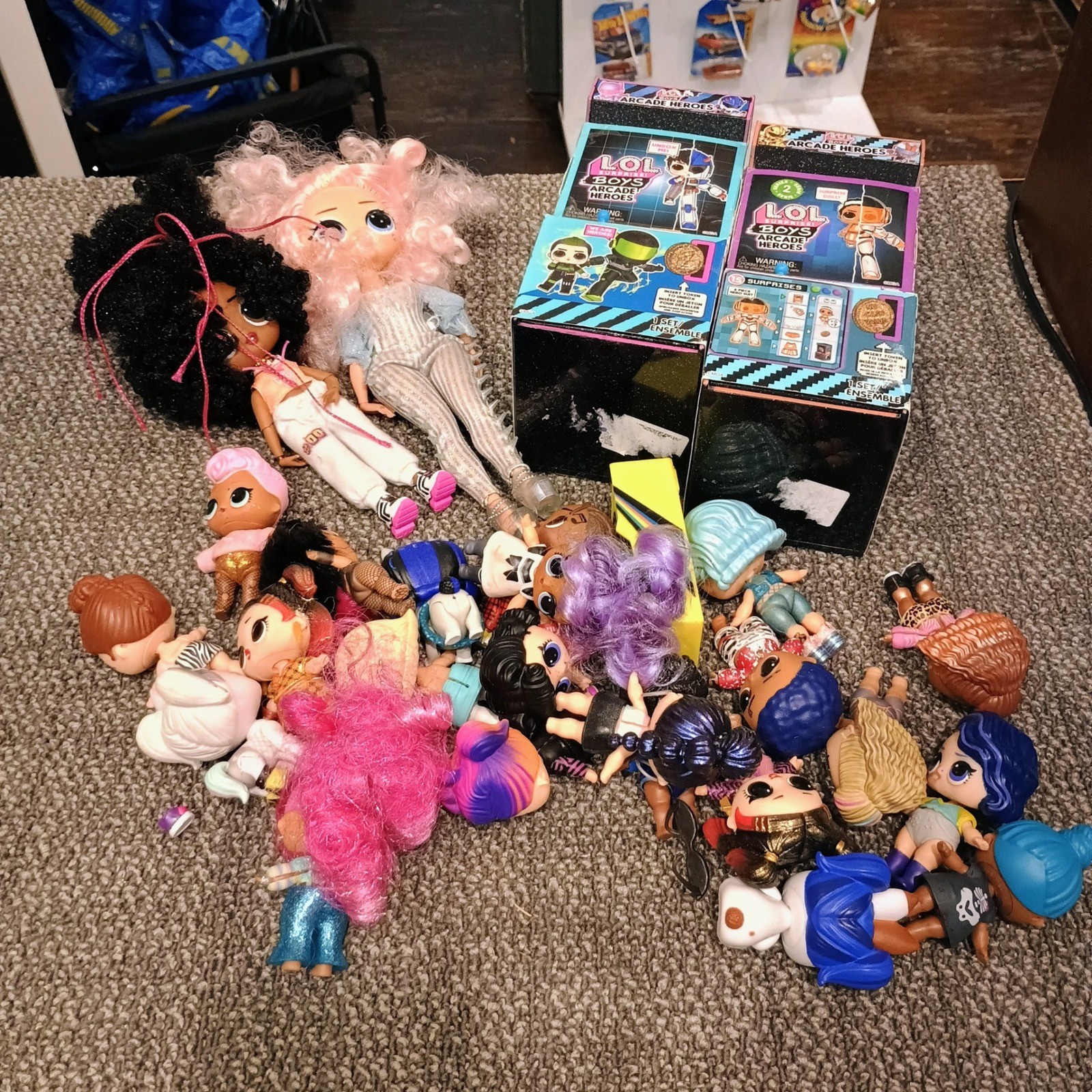 MGA LOL Surprise Doll Lot OMG Arcade Heroes Boys Tots Figures Accessories Mixed