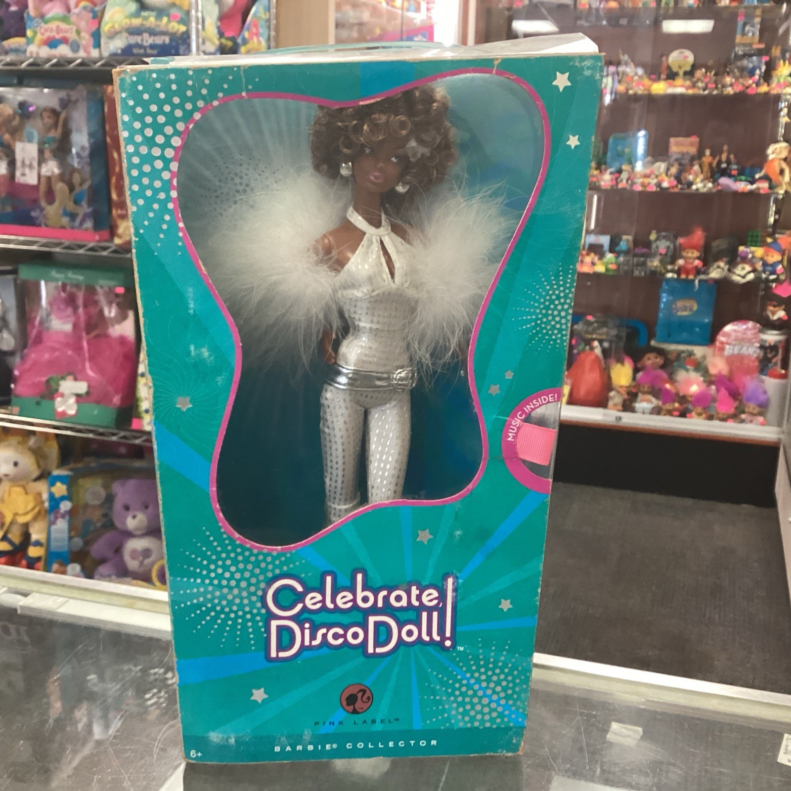 Barbie Collector Pink Label Celebrate Disco African-American Steffi NEW SEALED