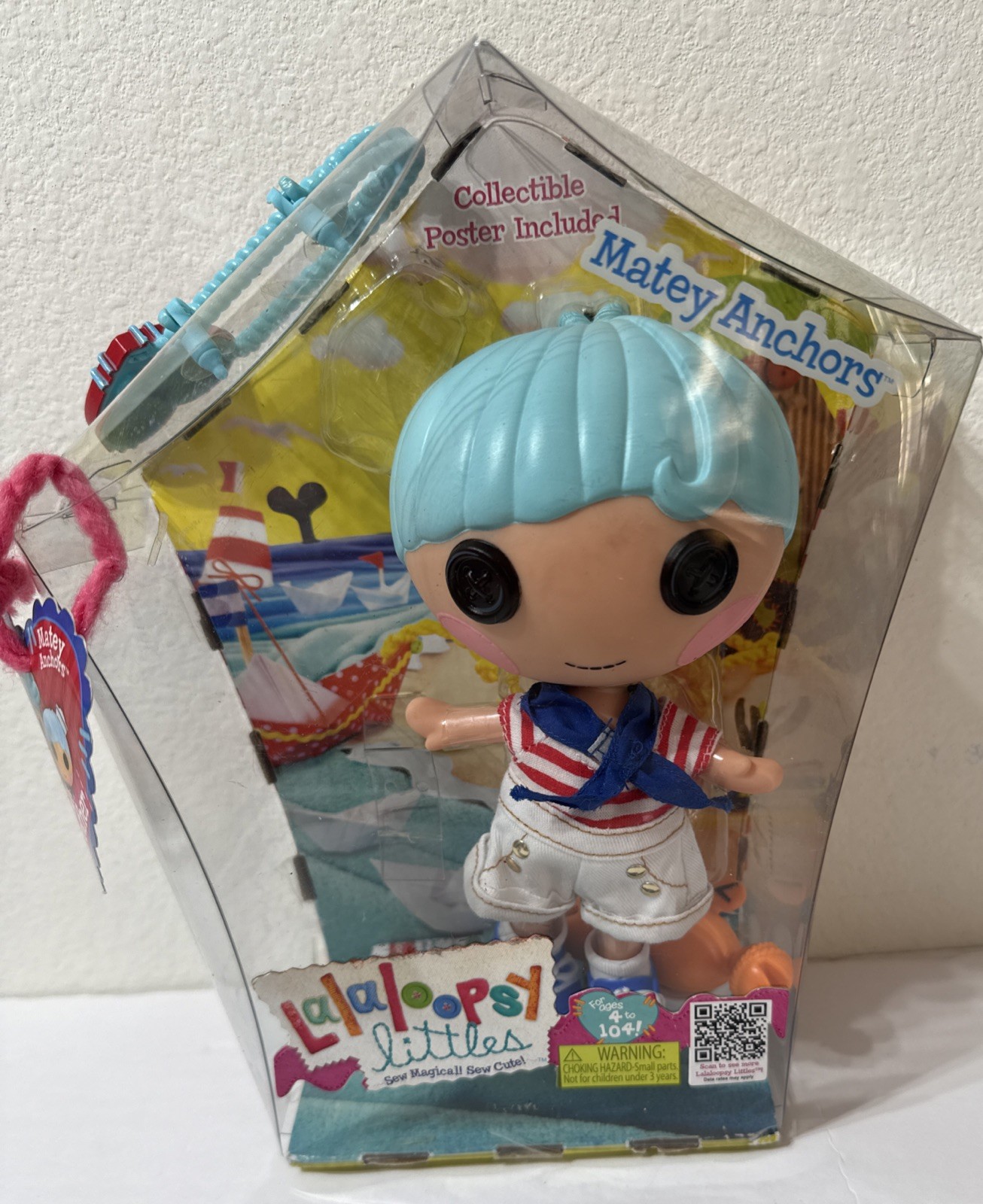 LALALOOPSY LITTLES Matey Anchors Pet Crab & Hat Poster Sailor Outfit ~ Unopened