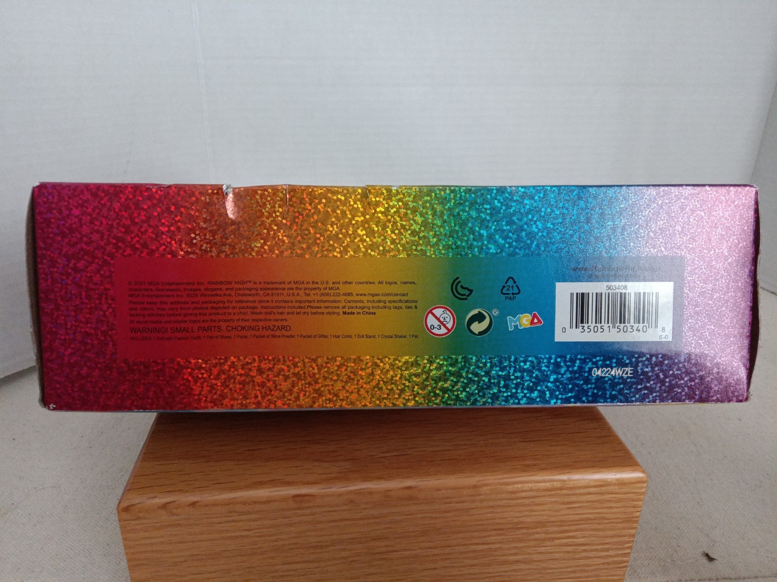 Rainbow High Jade Hunter Slime Kit & Pet 11″ Shimmer Fashion Doll NIB Box Damage