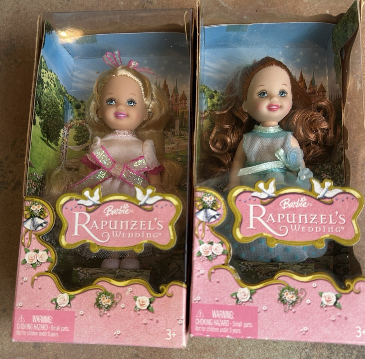 Barbie Kelly Lot 2 Rapunzel’s Wedding Flower Girls Dolls (2005) ~BRAND NEW~