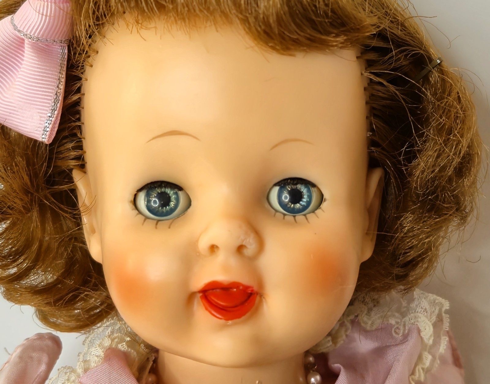 1950s Eegee Walker Crier Doll 17″ Original Vintage Dress, Panties & Shoes
