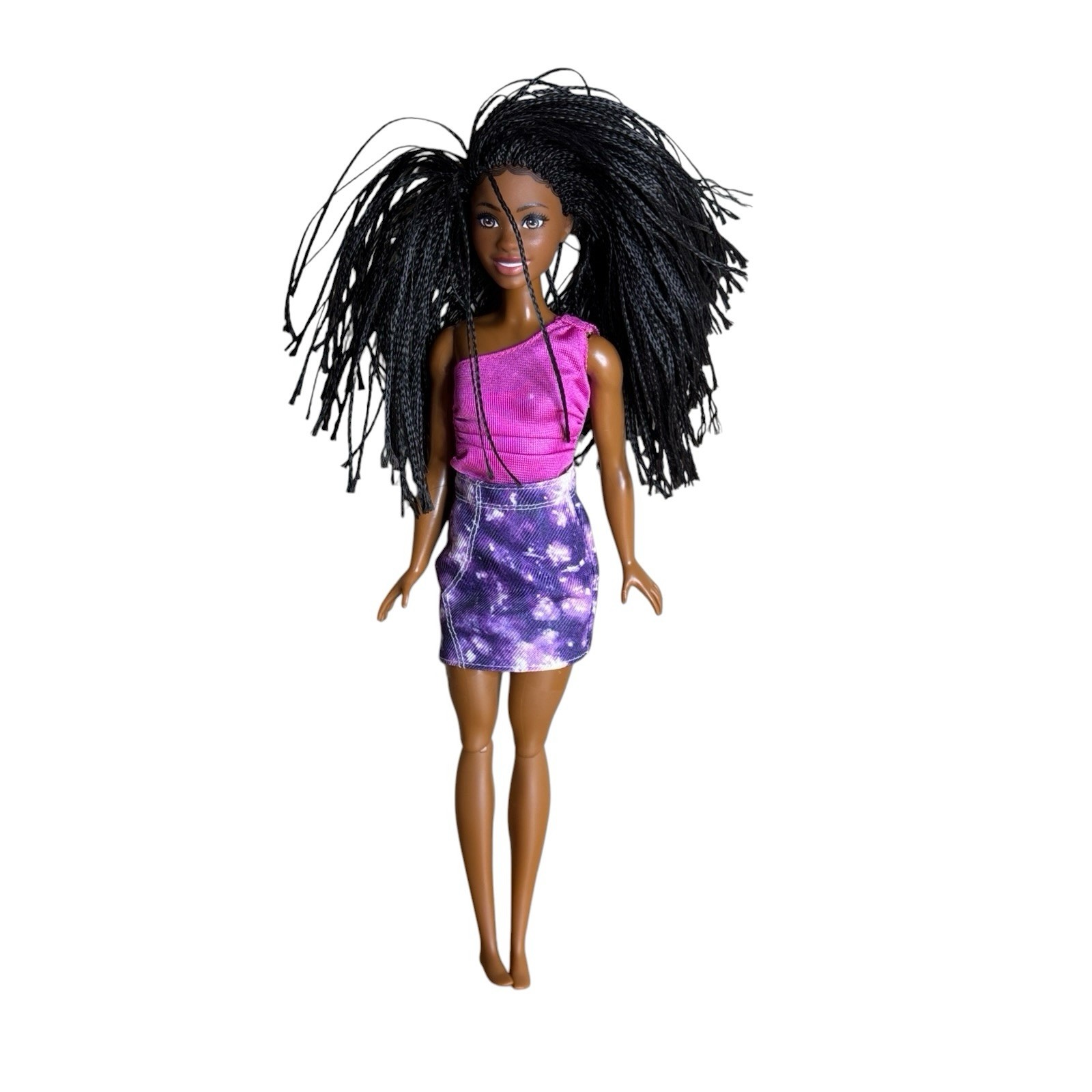 AA African American Barbie Fashionistas doll micro braids ooak collect or play L