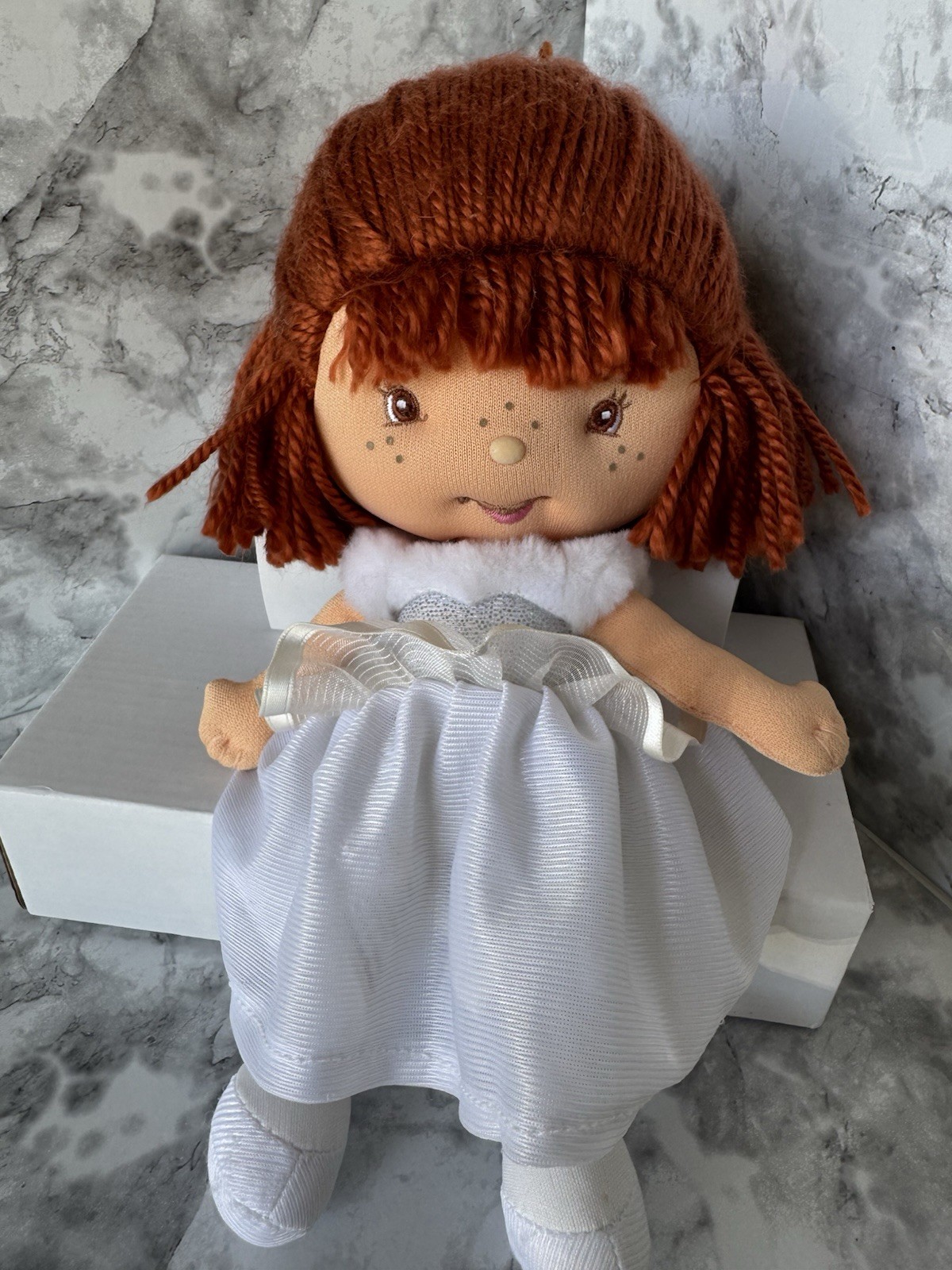 2005 Bandai Strawberry Shortcake Frilly & Fancy White Dress Scented Doll 21670