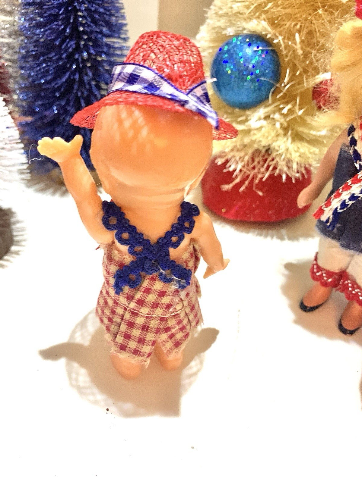 Vtg Irwin Hard Plastic Patriotic Doll