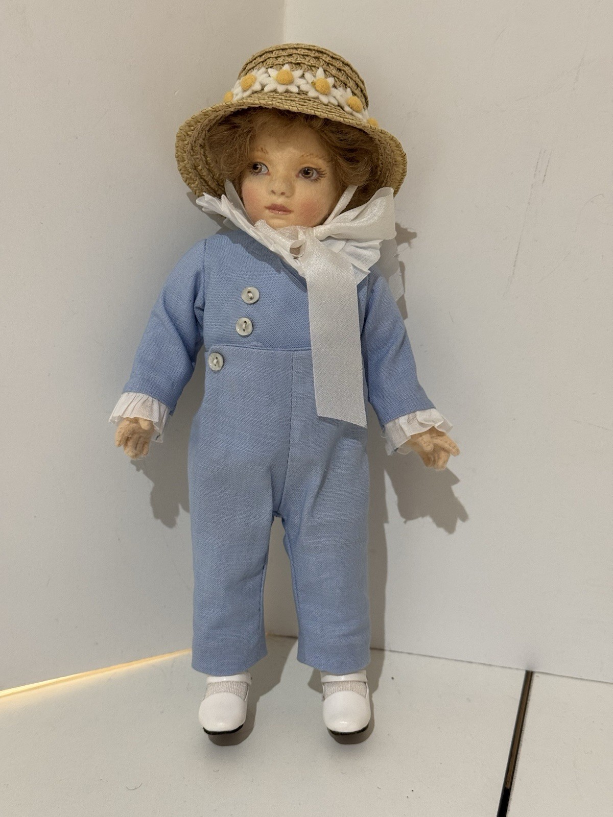 R John Wright 8”Molly & Jack Set #135 Kate Greenaway Series Signed