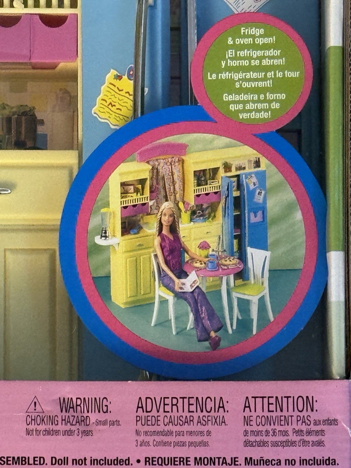 Barbie Decor Collection Kitchen Playset (Dolls Not Included) Mattel 2003 Age 3+
