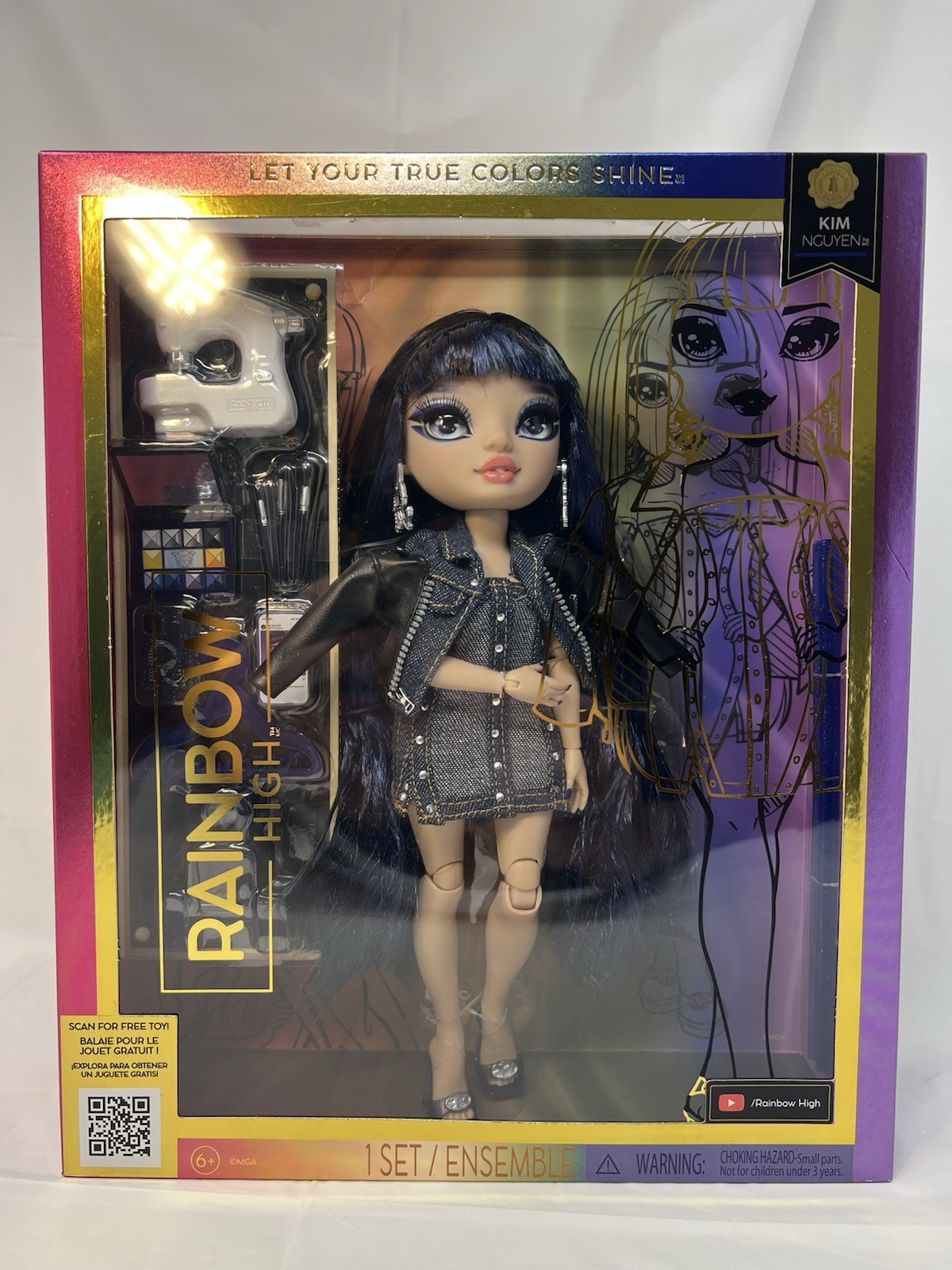 Rainbow High Kim Nguyen Doll Blue Denim New In Box MGA Entertainment Series 5