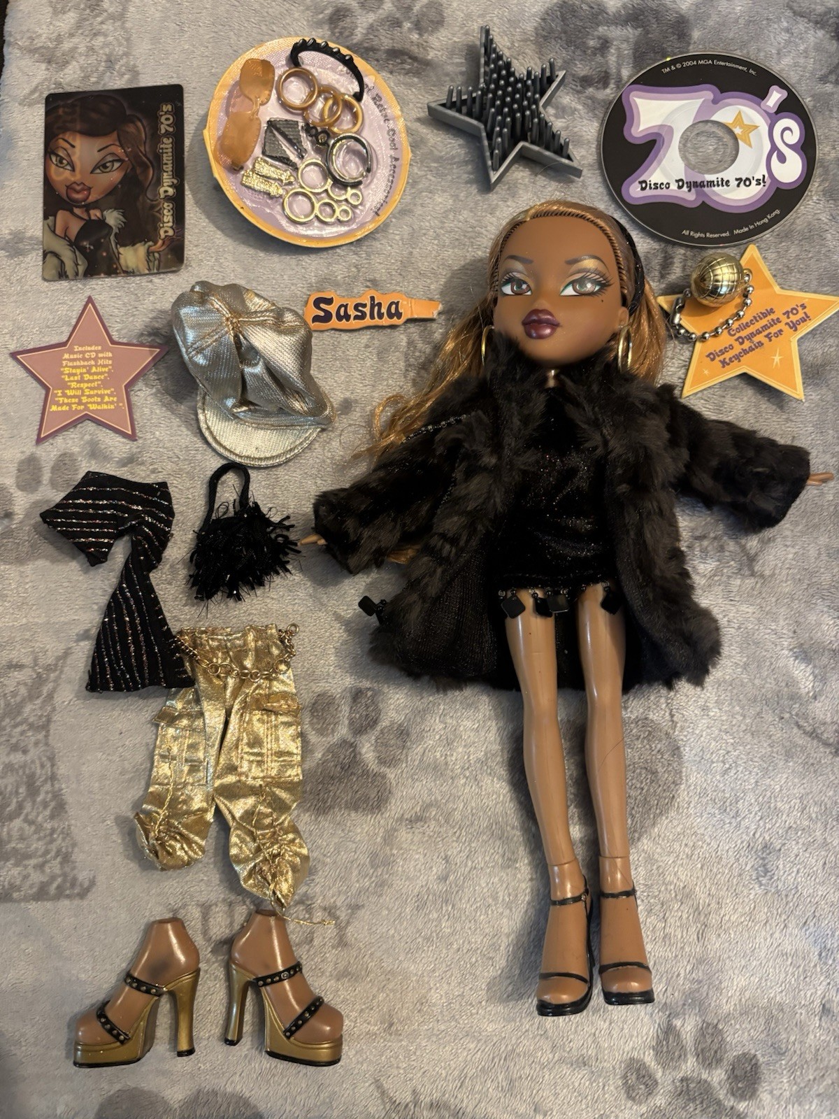 MGA 2004 Bratz Flashback Fever Collection Disco Dynamite 70’s Sasha Doll RARE