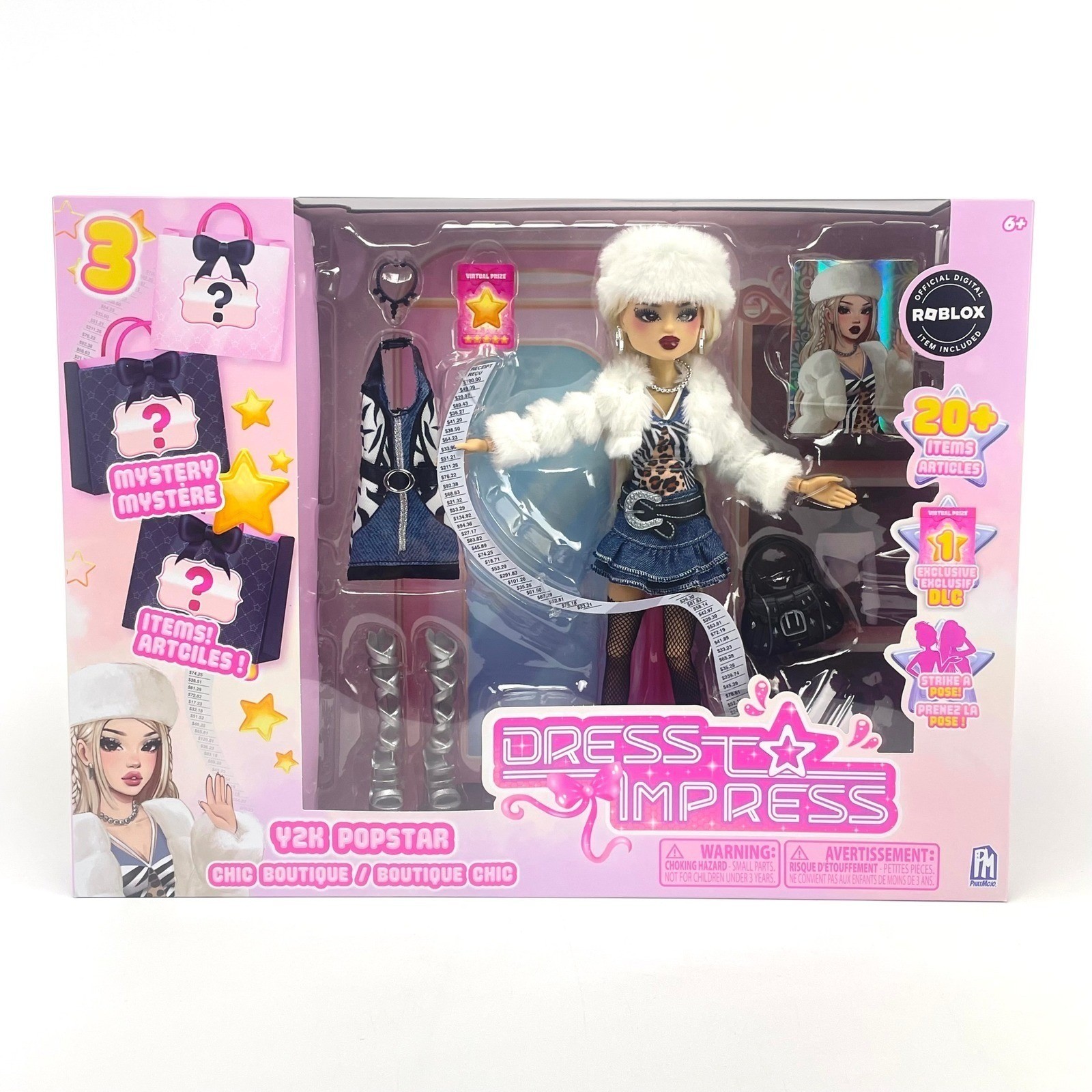 Dress to Impress Y2K Popstar Doll Chic Boutique Roblox Exclusive Item New