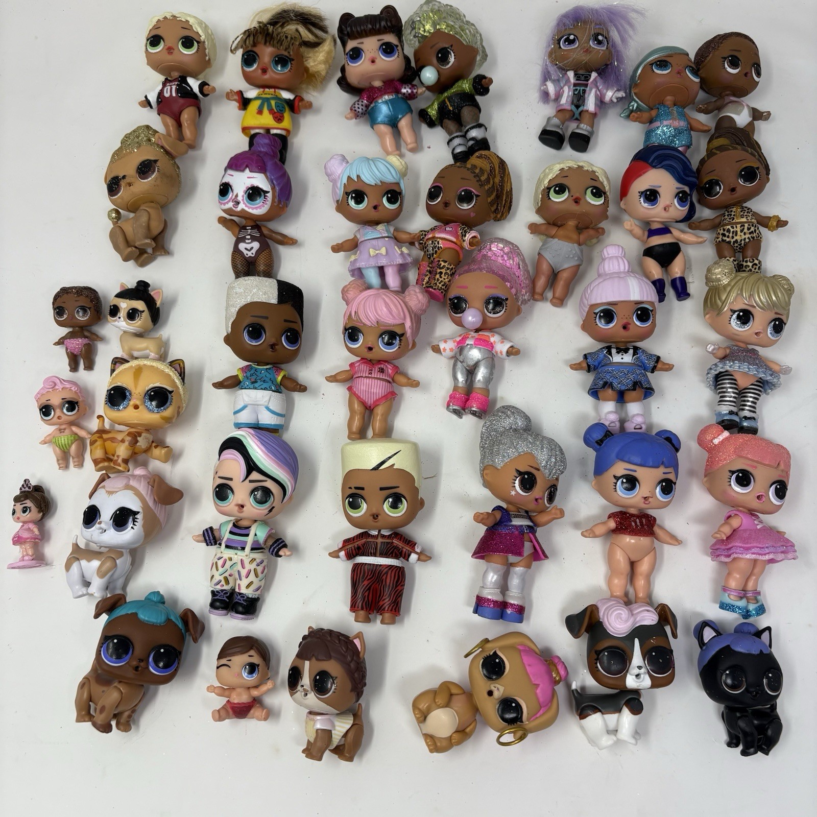 Large LOL Surprise Doll Lot 30+ Pcs – Rare Splash Queen, MC Swag, Pets & More