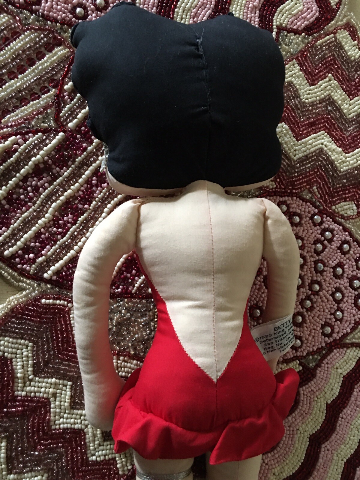Vtg 1983 King Feature Syndicate Determined Productions 18″ Betty Boop Doll & Pin