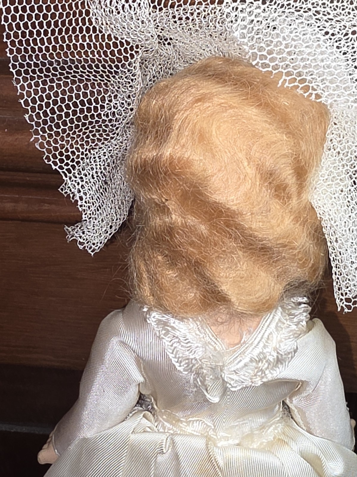 Vintage Composition Jointed Bride Doll 1930’s Dream World 11″