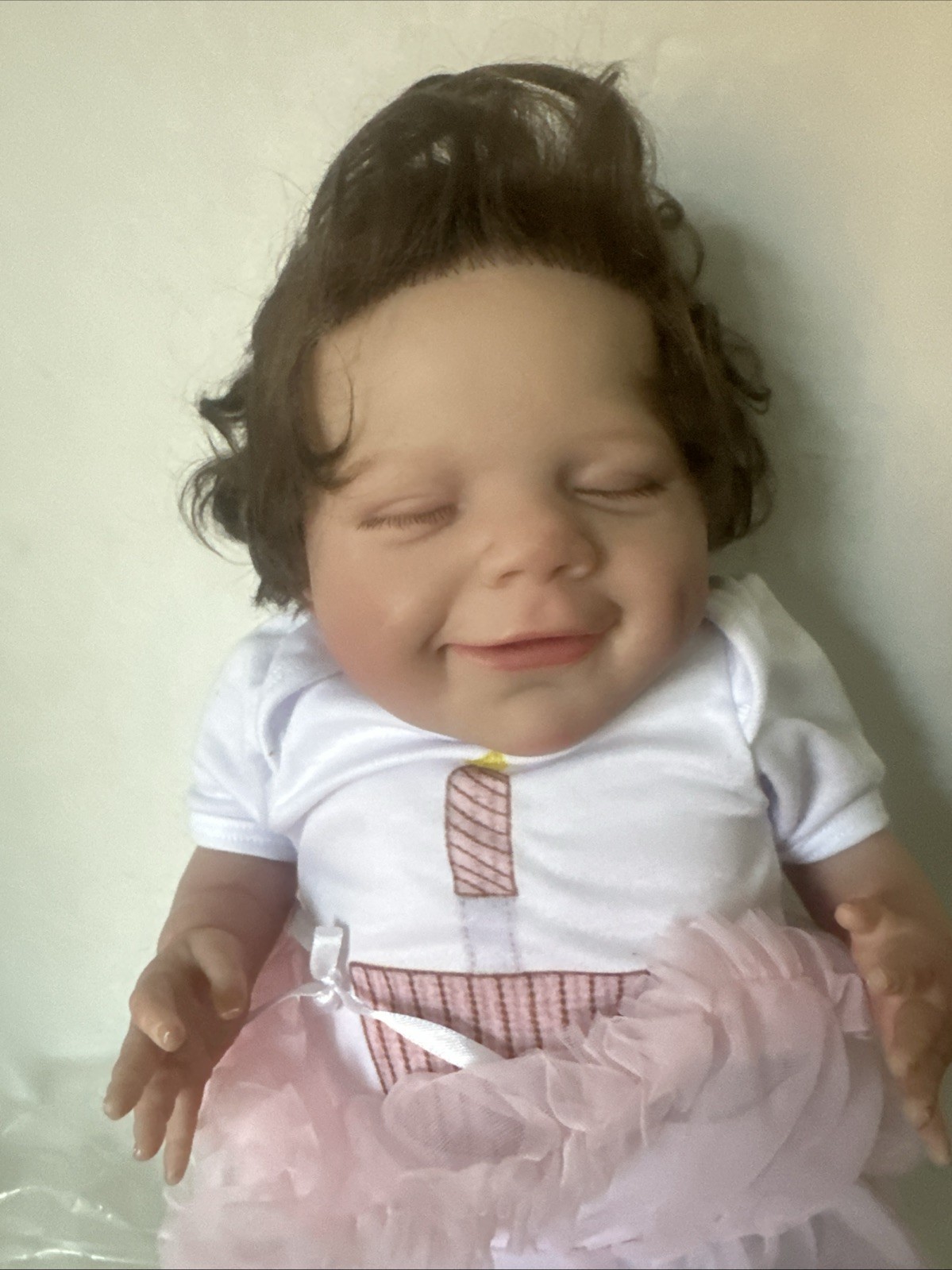 20 Inch Reborn Baby Dolls April Sleeping Vinyl Girl Body 3D Skin Visible Veins