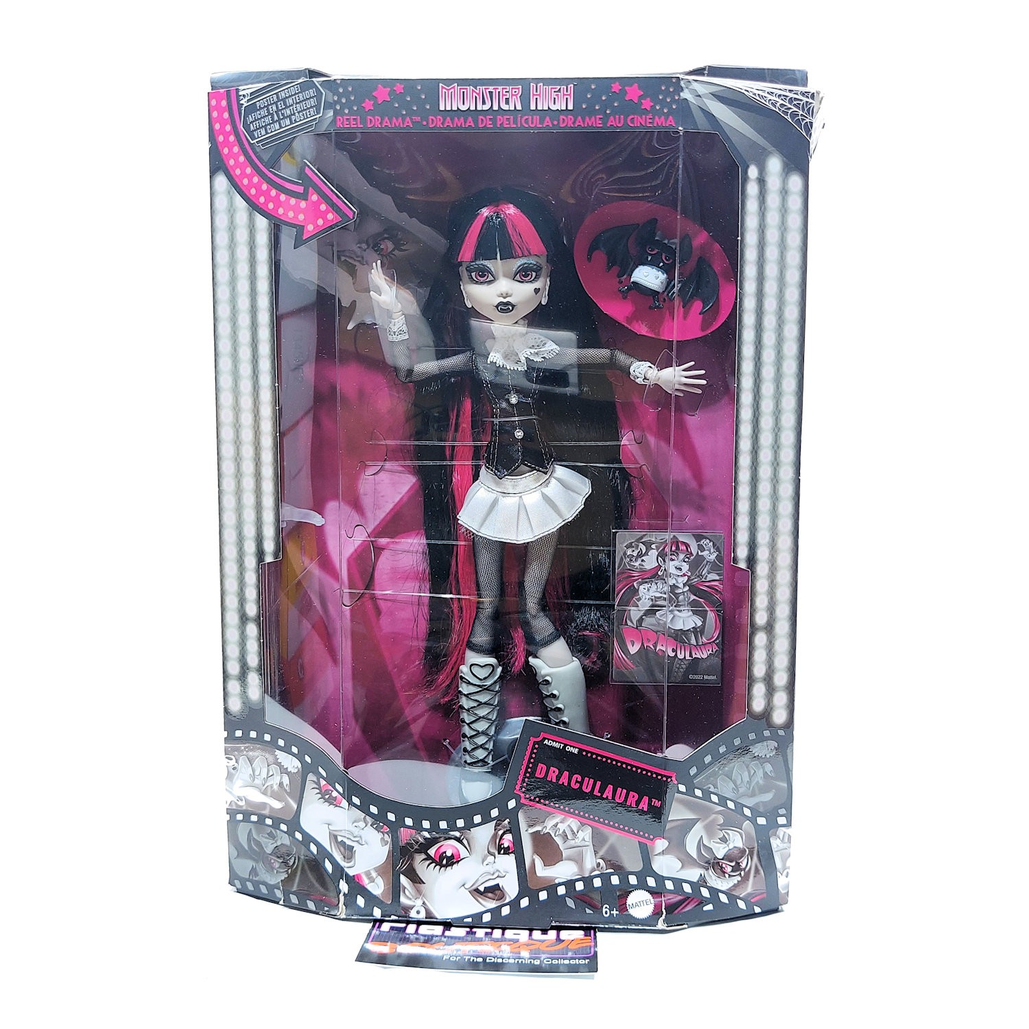 Monster High Reel Drama Draculaura DAMAGED BOX 2025 NOIRE UNOPENED COMPLETE G1