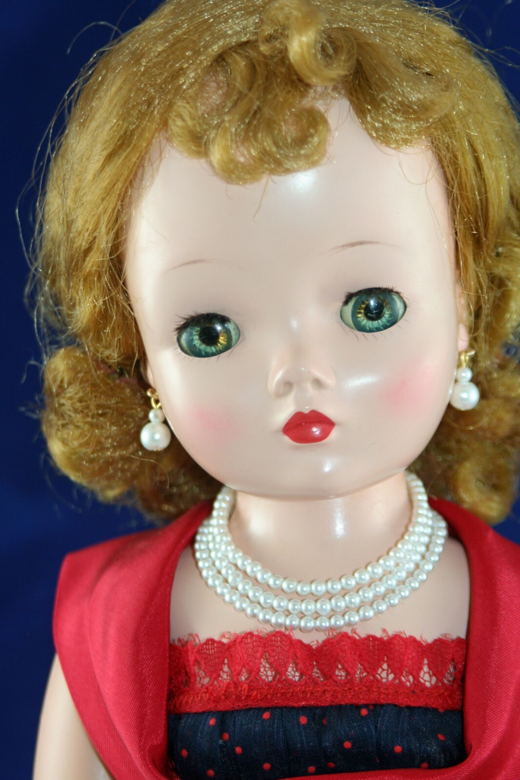 For Cissy: Three Strand Pearl Jewelry Set w/14KGF 18-20″ Vintage Fashion Doll