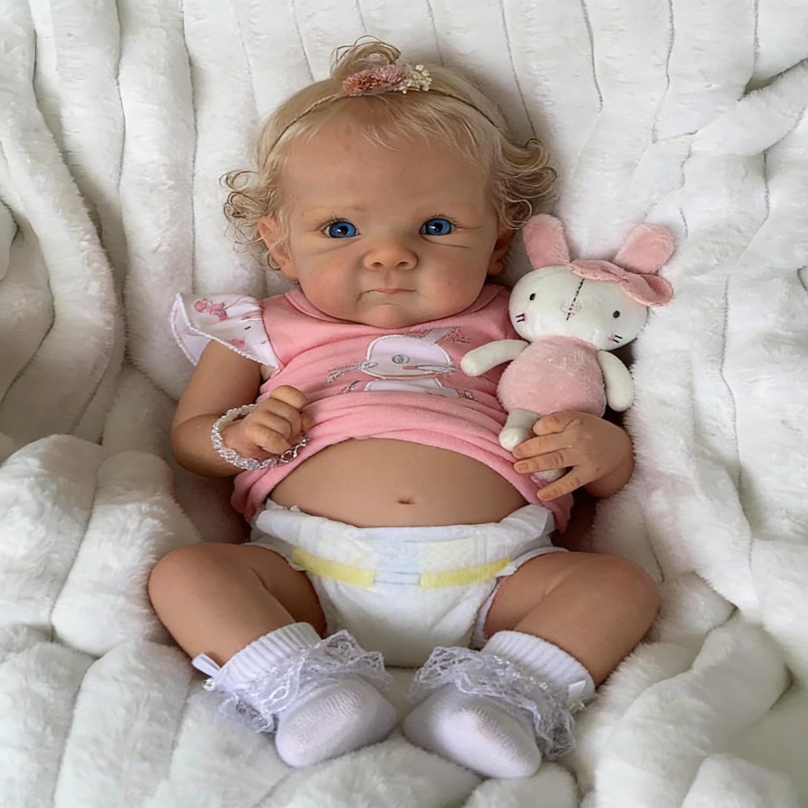 18 Inch Realistic Reborn Baby Dolls Silicone Full Body Vinyl Girl Washable Doll