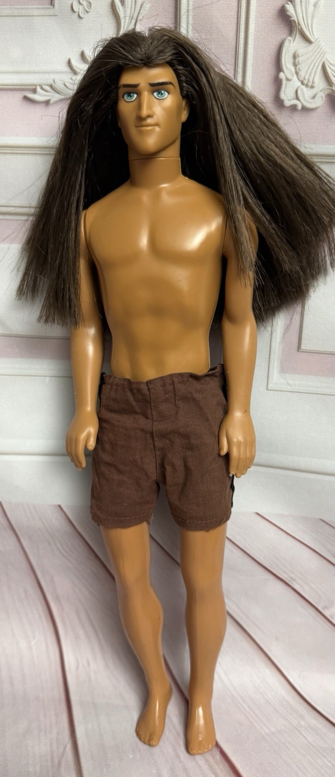 Disney Tarzan Doll Vine Swingin’ Gift Tarzan Doll 1999 Mattel Rooted Hair