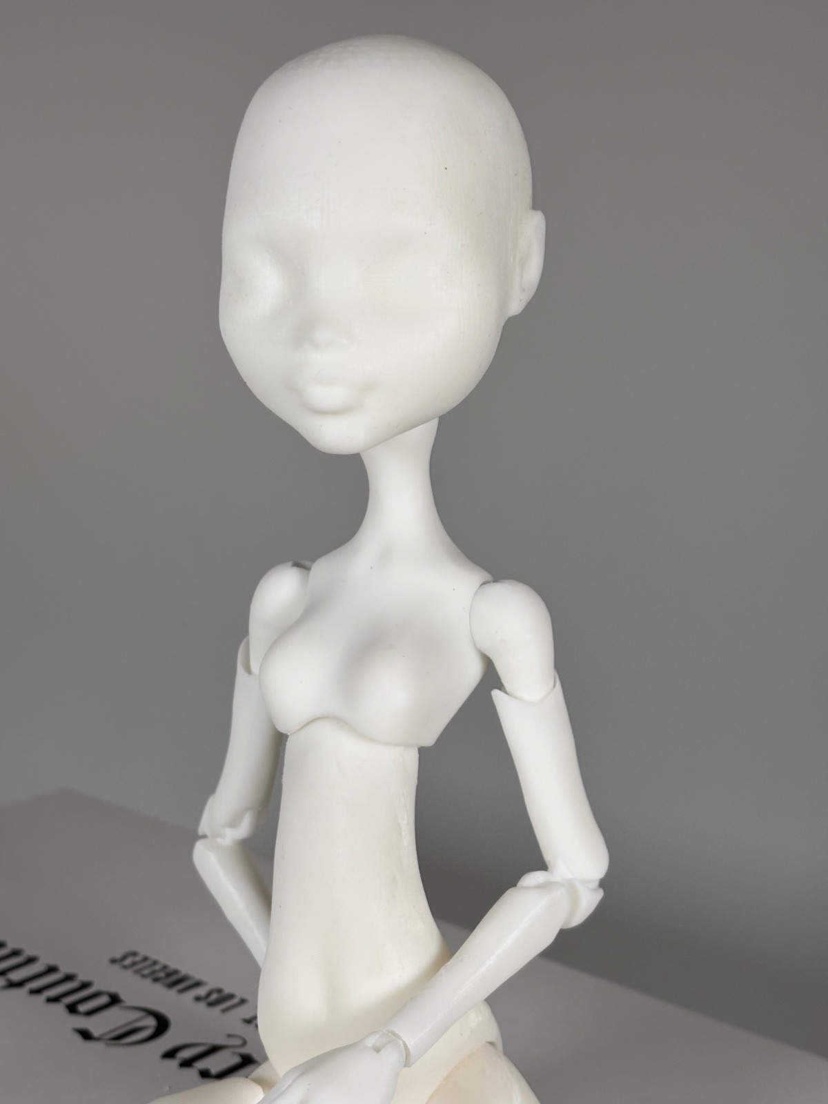 doll body 17 inch customised, fashion style, articulated elastic and ball joined