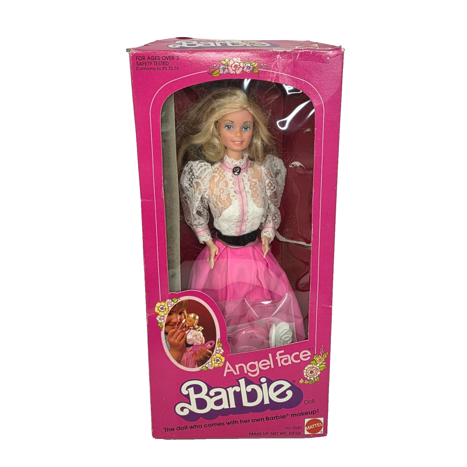 VINTAGE 1982 ANGEL FACE BARBIE DOLL # 5640 IN ORIGINAL BOX MATTEL – USED