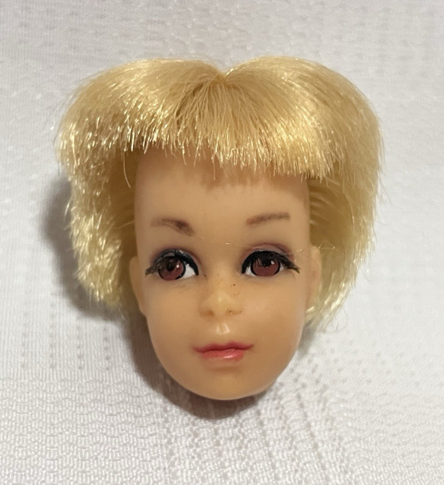 Vintage 1960’s Mattel Barbie Francie Blonde Doll Head Only TLC