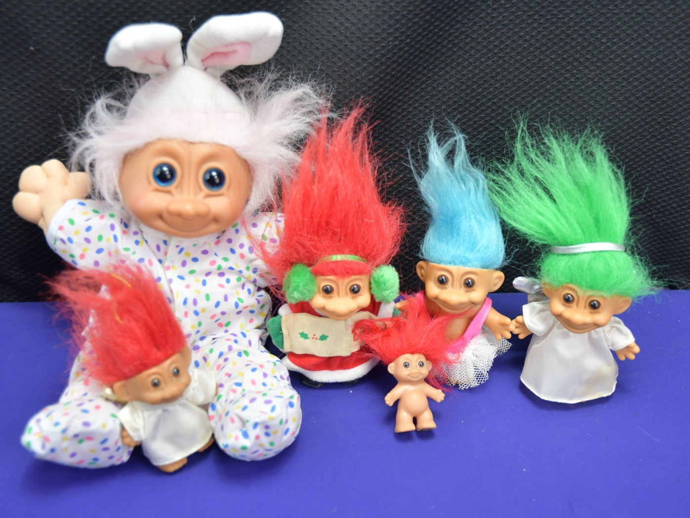 Vintage Russ Trolls Lot 6 Various Sizes