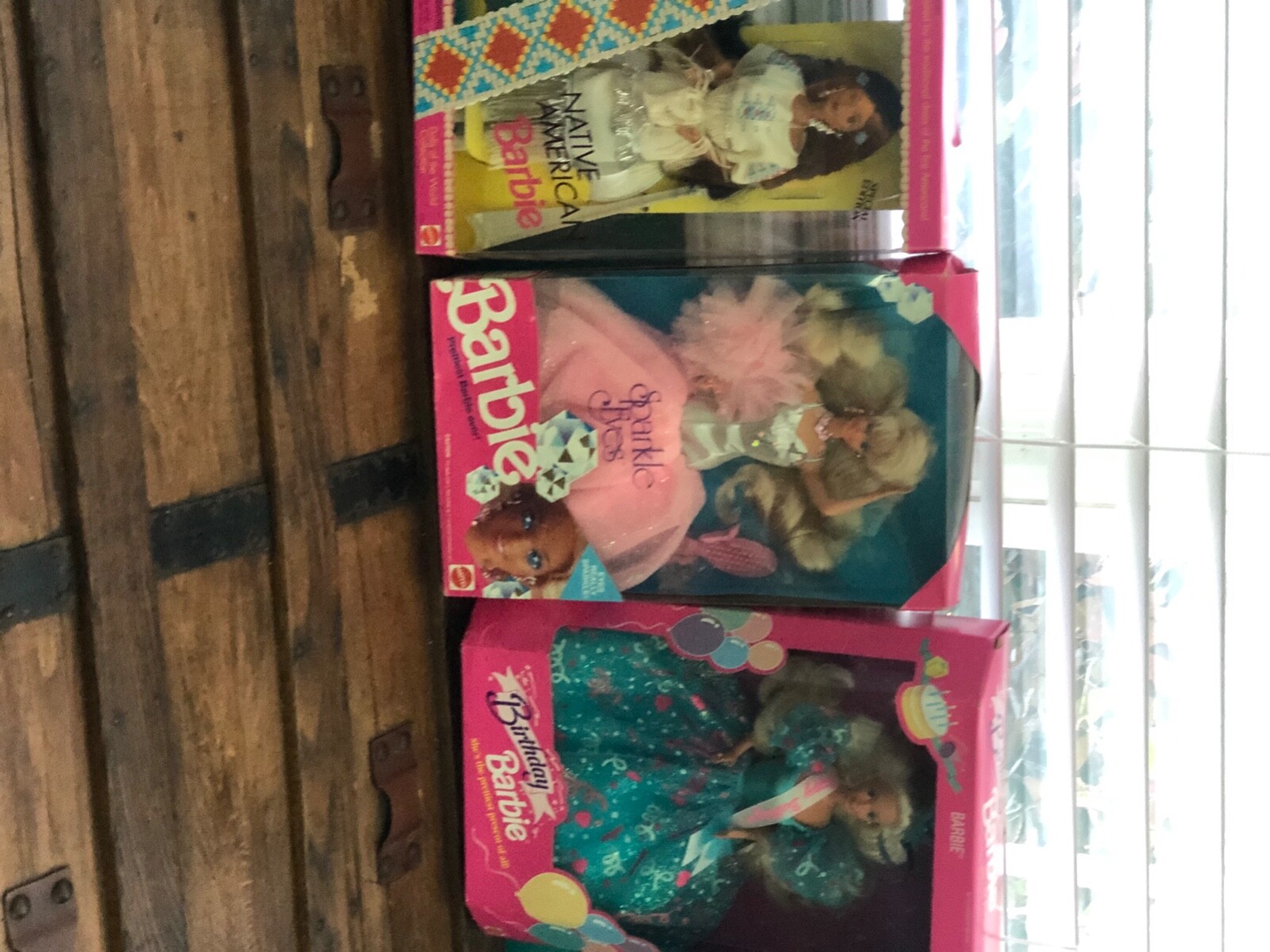 Barbie Dolls. Several types of Barbies from the 1990s