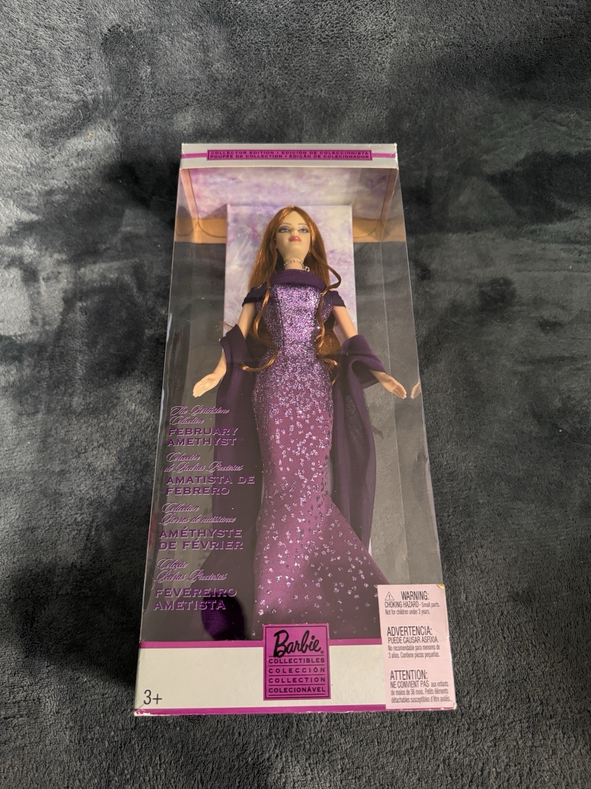 Barbie Birthstone Collection February Amethyst B3410 Mattel – New, original box