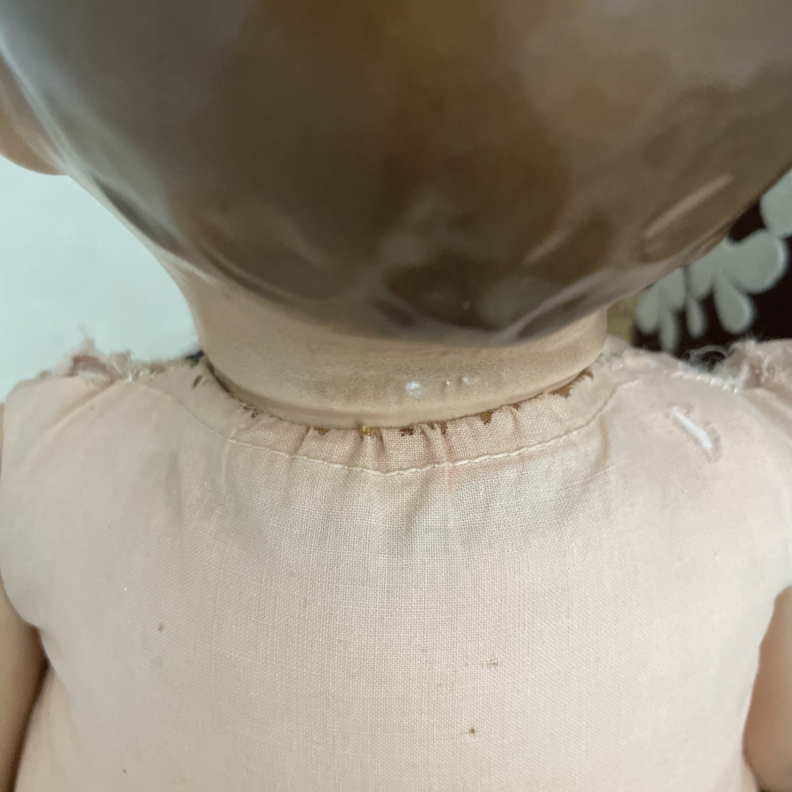 Depression Era Effanbee Composition Head Sleepy Eye Baby Doll, Cloth Body- 18”