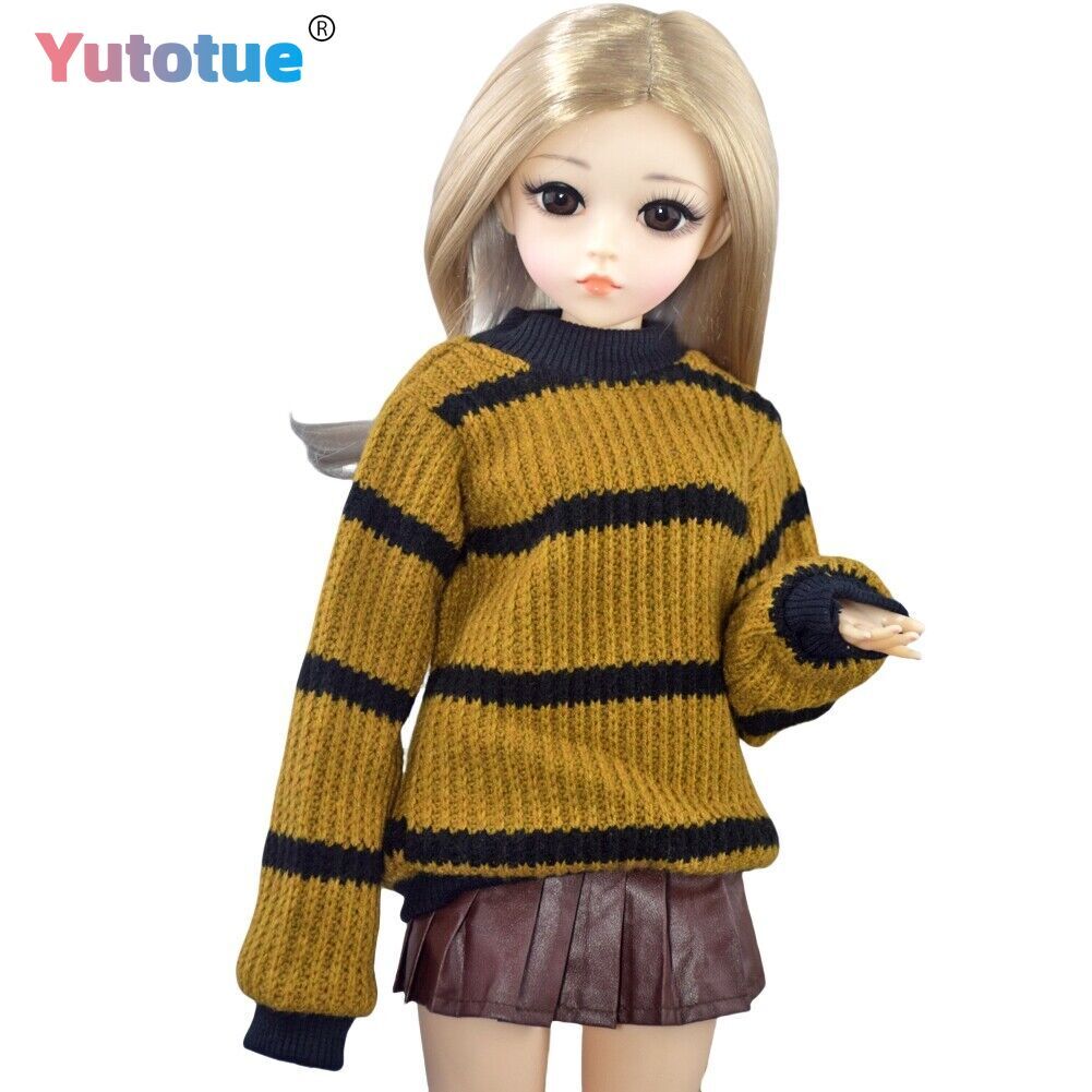 Yutotue 1/3 BJD Doll Toy 24 inch Girl Doll w/ Wigs Clothes Suit Kids Xmas Gift