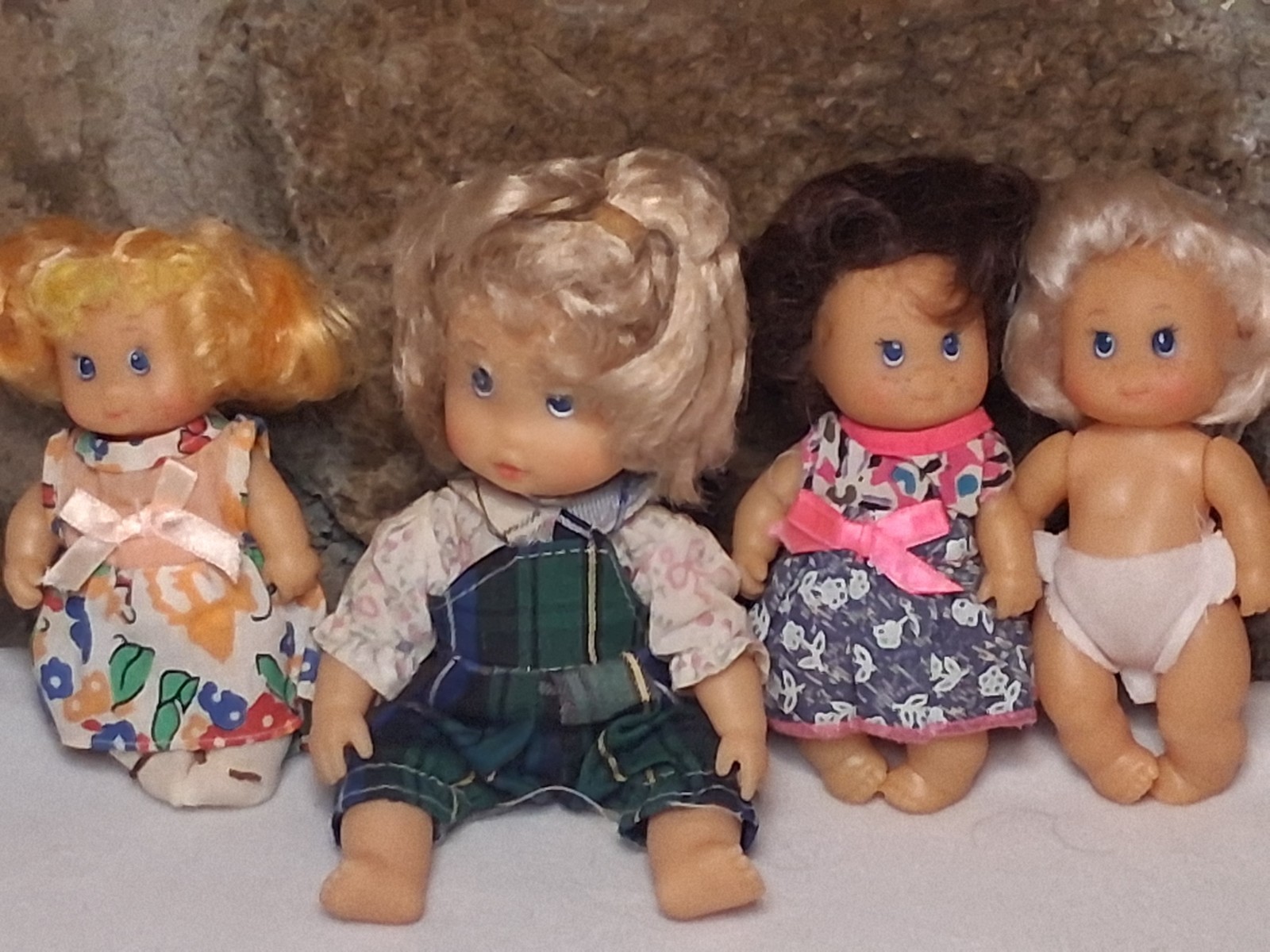 Cititoy Little Sister Baby Doll 1994 Vintage 4 .5″ Lot Of 4