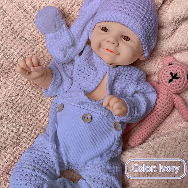 16.5” solid silicone doll silicone reborn doll silicone girl doll toys gifts