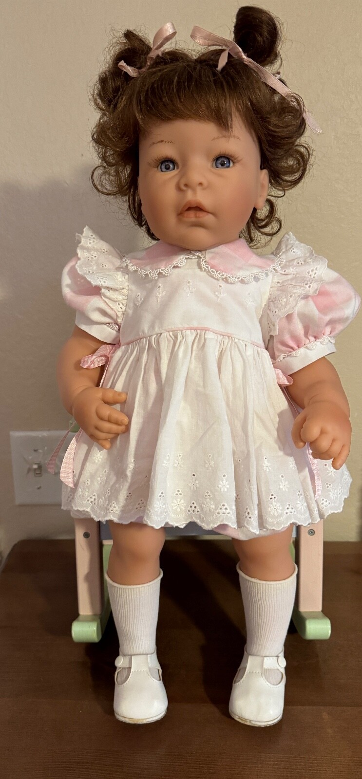 Lee Middleton Doll RARE DOLL CLUB MEMBER EXCLUSIVE 2005 24″Toddler PLAYING MOMMY