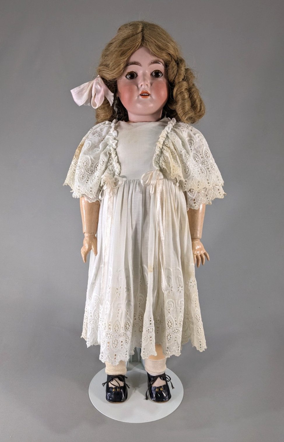 Antique Armand Marseille 29″ German Queen Louise Doll – All Original
