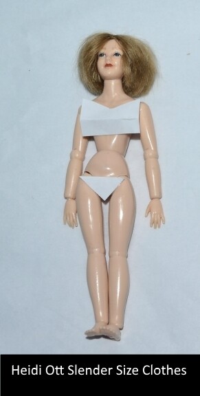 Handmade Doll Clothes For Heidi Ott Doll 1/12 Scale For Slender Body 5.5″ Doll
