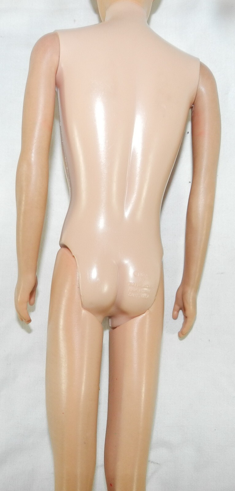 Vintage Ken Doll – Straight Leg, Molded Hair – W/ Smim Trunks, Shirt + 1 sandal
