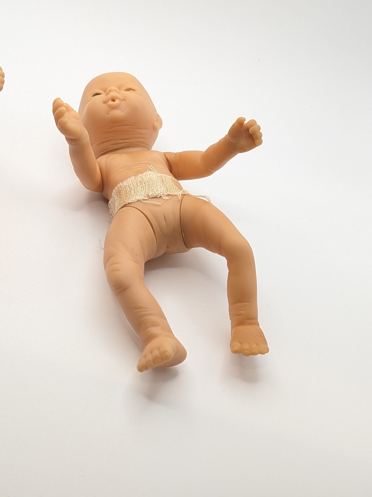Vtg Realistic Anatomically Correct Twin Newborn Baby Dolls Boy & Girl 7″