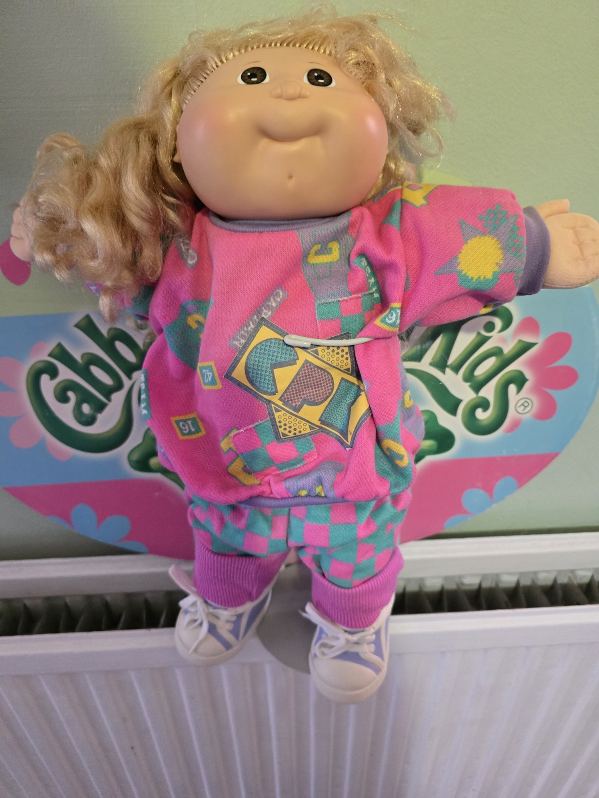 vintage Cabbage Patch kid 1980s designer line blonde hair brown eyes htf