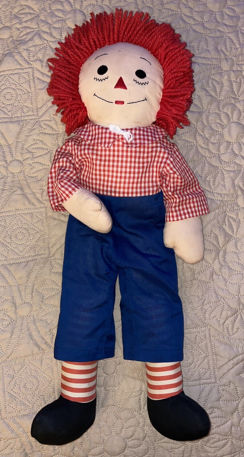 “Annabelle’s Brother” VTG 1970’s Handmade Raggedy Andy Doll 24” Inches