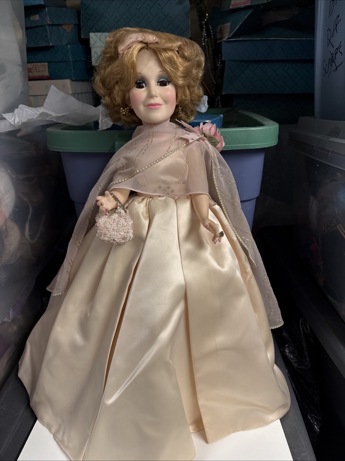 Madame Alexander 21″ Doll Herself Pink Gown 2290 Tag Pristine & Lovely 1985 Rare