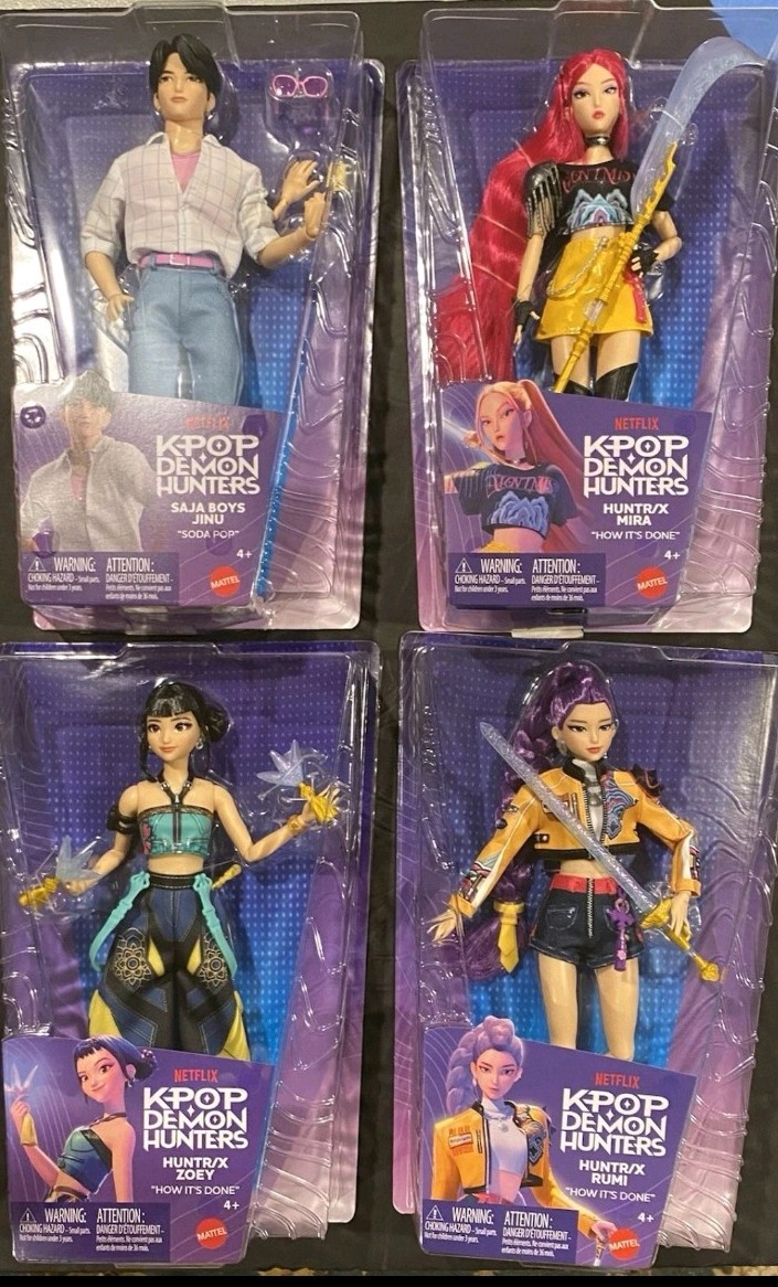 Mattel Netflix K-POP Demon Hunters Jinu Rumi Zoey Mira Fashion Dolls New Sealed