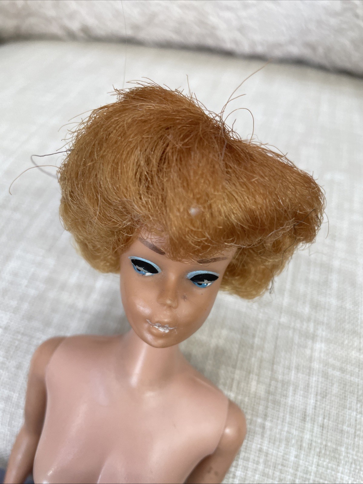 HTF ORIGINAL White Ginger Bubble Cut Barbie With Beehive Bubble! Unique