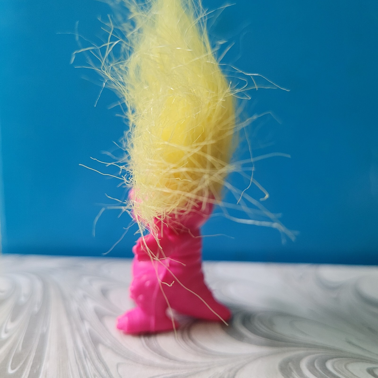 Vintage Troll Dinosaur Creature Pencil Topper 1990s