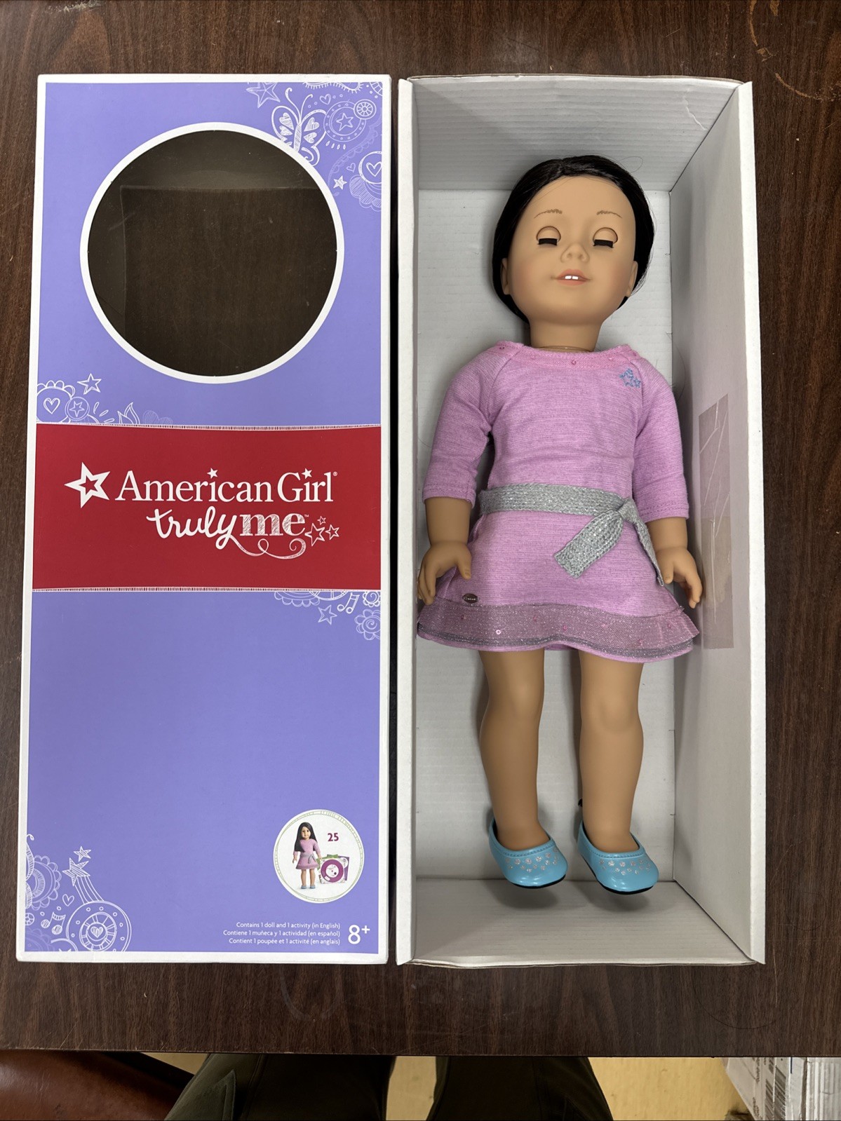 My American Girl Truly Me 18” Doll 25 Brown Black hair Brown eyes light skin JLY