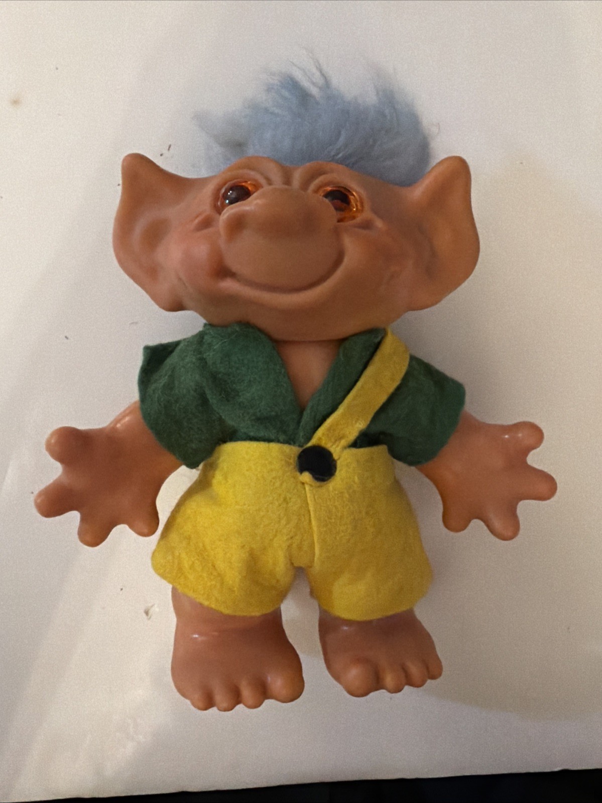 Two Vintage Thomas Dam 1960s Troll Doll 7 Inch Banks (H)