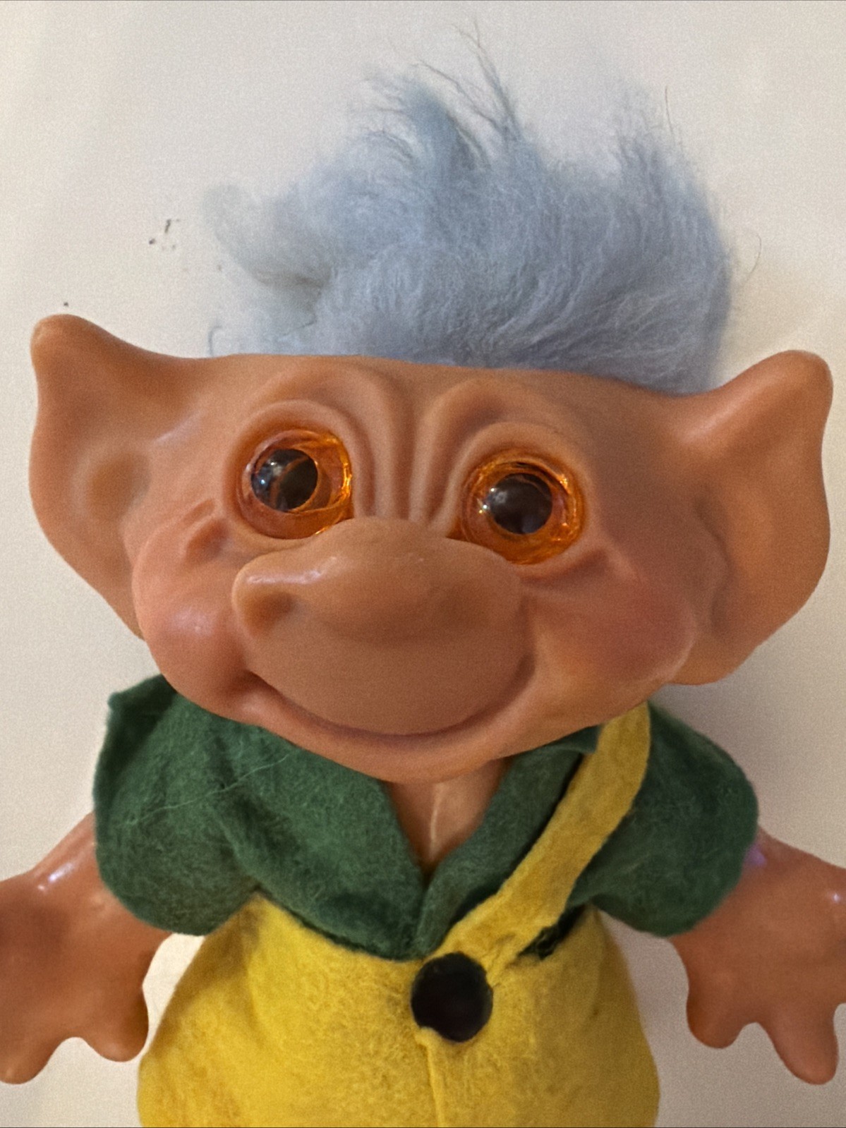 Two Vintage Thomas Dam 1960s Troll Doll 7 Inch Banks (H)